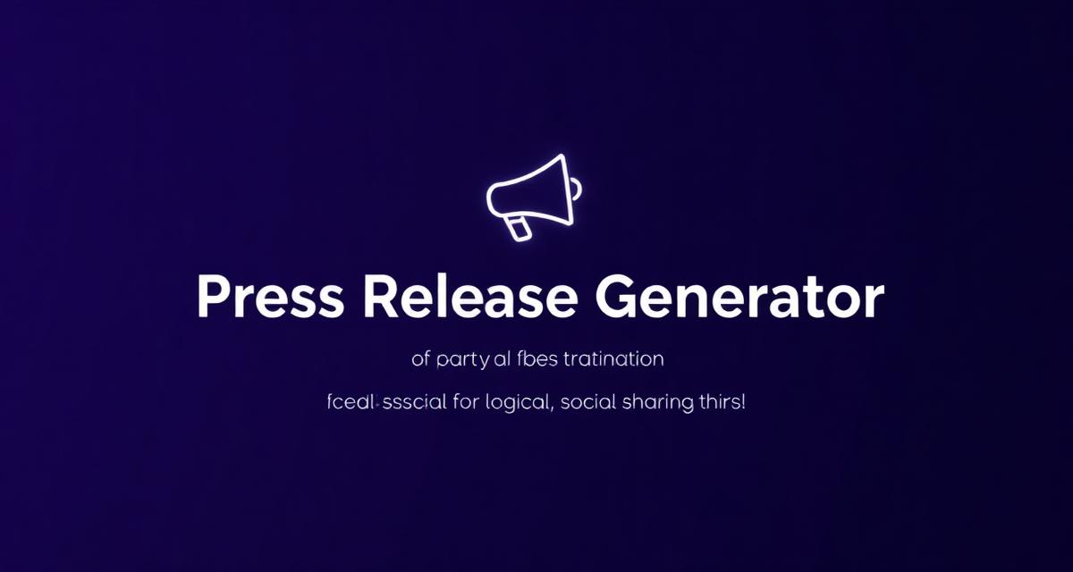 Free AI Press Release Generator | Write PR Announcements Fast