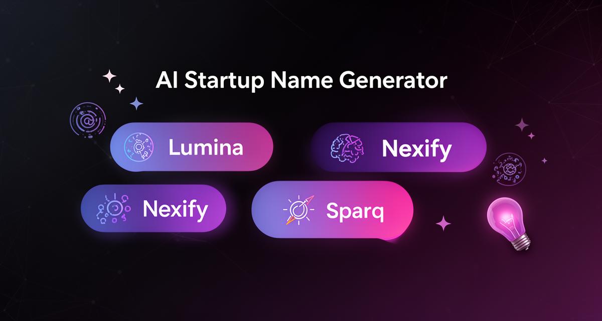 Free AI Startup Name Generator | Business Name Ideas in Seconds